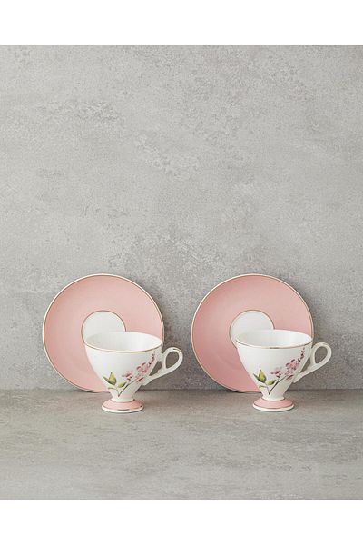 English Home Valentina Coffee Cup Set,Pink,80 ml (08.04.2025)