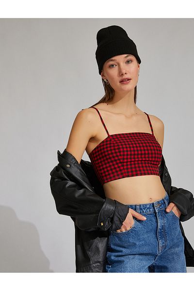 Koton Thin Strap Crop Top