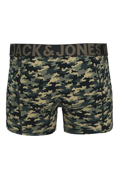 Jack & Jones Set of 3 Camouflage Black Boxer Shorts Underwear Pack