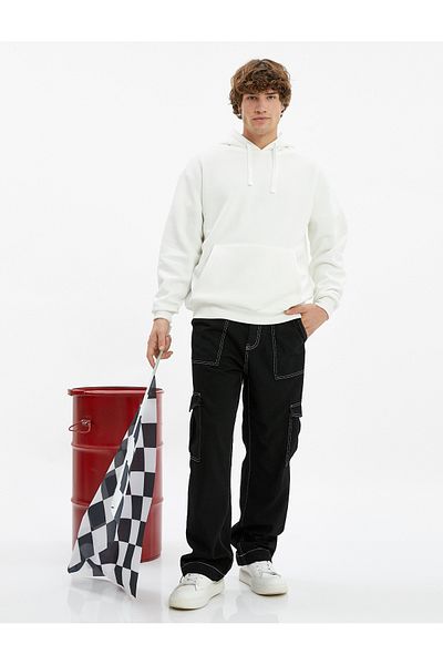 Koton Bolu Pants - Cargo Pocket, More Detailed Buttoned Cotton
