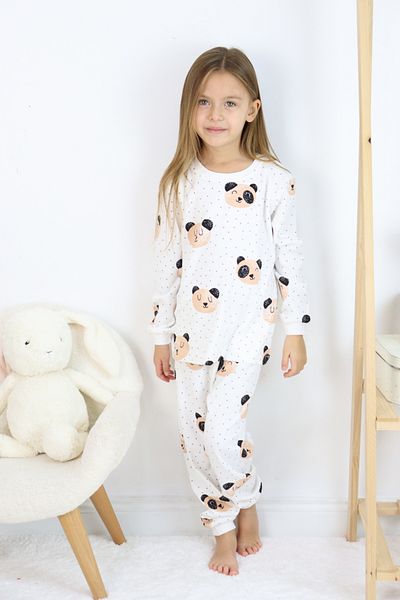 Harika KIDS Girl's Interlock Fabric Medium Thickness Cotton Pajamas Set