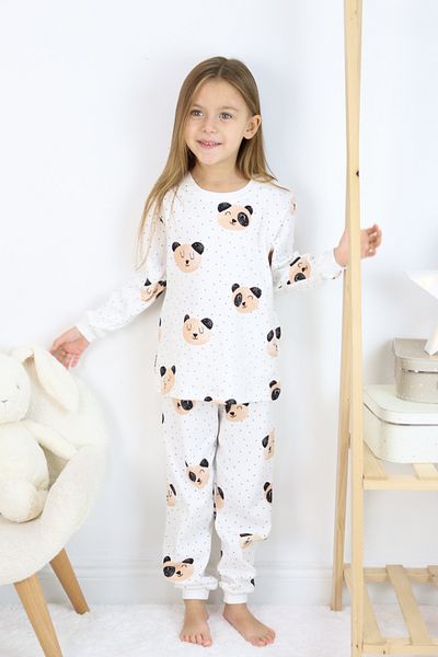 Harika KIDS Girl's Interlock Fabric Medium Thickness Cotton Pajamas Set