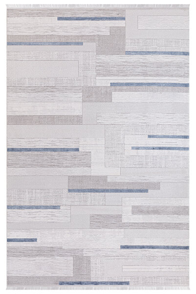 İpek İpek Halı Safarin 7654A Mavi Akrilik Halı