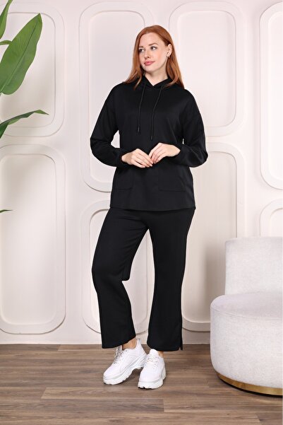 TAYHAN TESETTÜR KANGURU EŞOFMAN TAKIMI KADIN