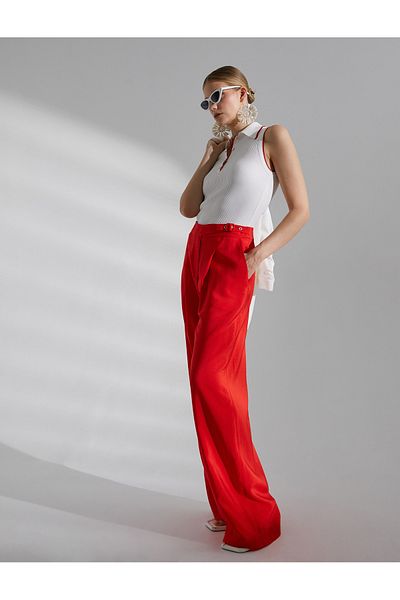 Koton Palazzo Trousers with Pocket Waist Detail
