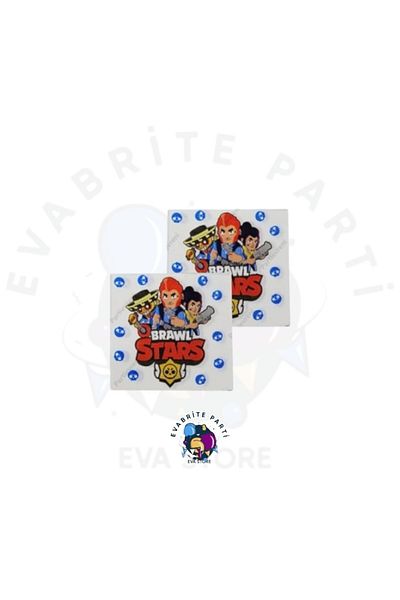 Evabrite 20 de bucăți de șervețele imprimate tematice Brawl Stars - consumabile pentru seturi de petrecere de aniversare