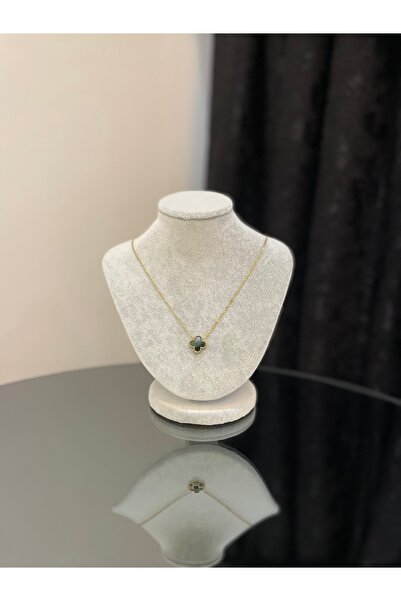 Butik Siyah Tek Yoncalı Çelik Kole