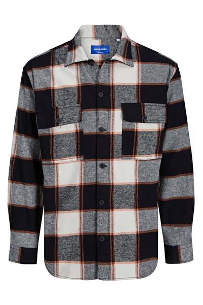 Jack & Jones Ekose Desenli Gögüs Cepli Gömlek -Büyük Beden