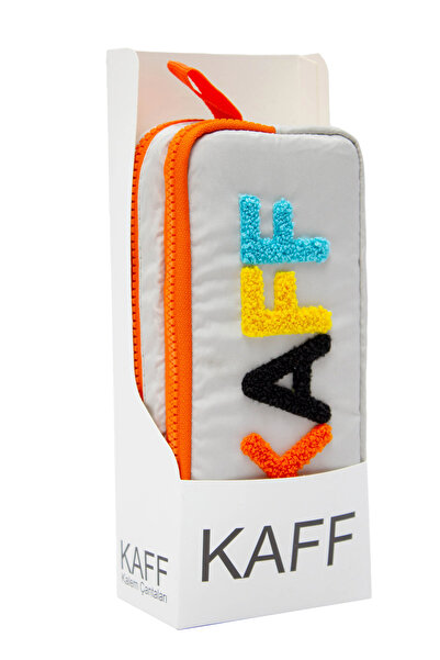 KAFF 01108 Krinkıl Kumaş Yıkanabilir Çift Bölme Gözlü Kalemlik Kalem Kutusu