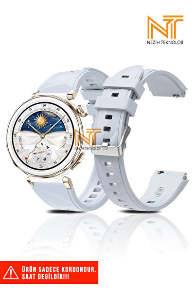 Nezih Case Huawei Watch GT5 Pro 42mm Uyumlu A+ Kalite Silikon Kordon 18mm