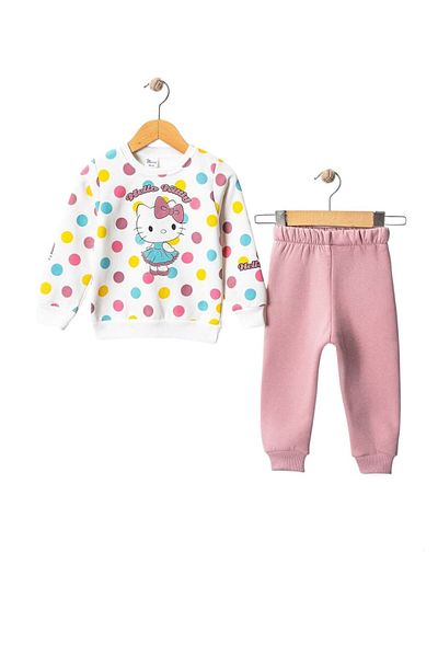 asiltr Asil Trend Girl's 3 Thread Raised Tracksuit Set