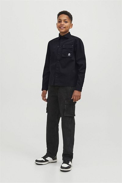 Jack & Jones Cămașă pentru copii cu buzunar pe piept - Dust