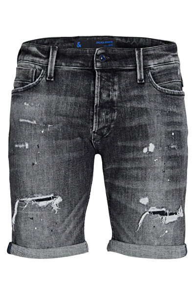 Jack & Jones Slim Fit Gri Erkek Denim Şort JJIRICK JJBLAIR SHORTS GE 402 SN