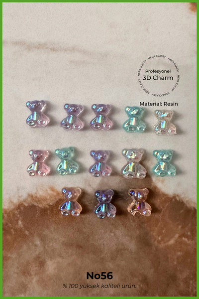 Nera Classy 3D Charm Tırnak Süsü, Protez Tırnak Nail Art Süsleme Charm