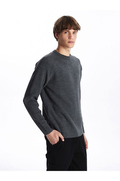 LC Waikiki Pulover pentru bărbați cu mânecă lungă cu gât crew - W4ba27z8