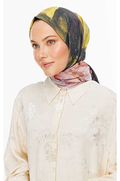 VALORSCARF Lotus Pattern Cotton Silk Shawl