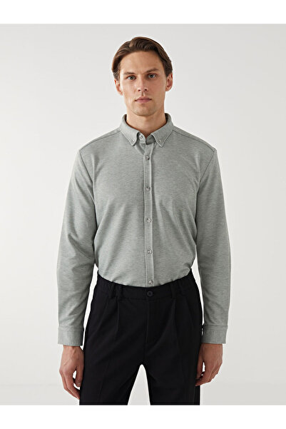 LC Waikiki Cămașă pentru bărbați cu mânecă lungă, slim fit