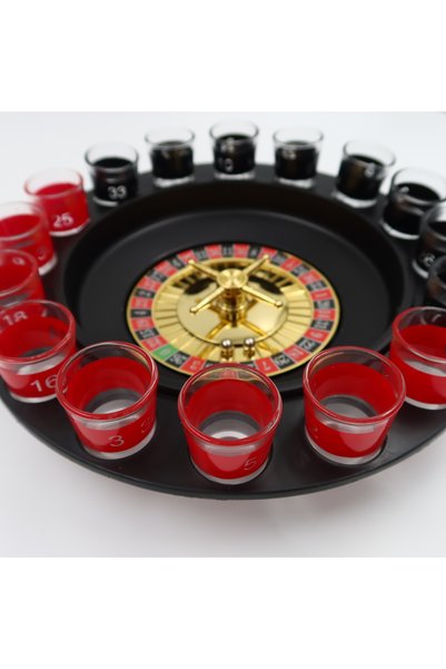 enyareshome Shot Russian Roulette New Year's Fun 30cm Luxury Set for 2-8 People