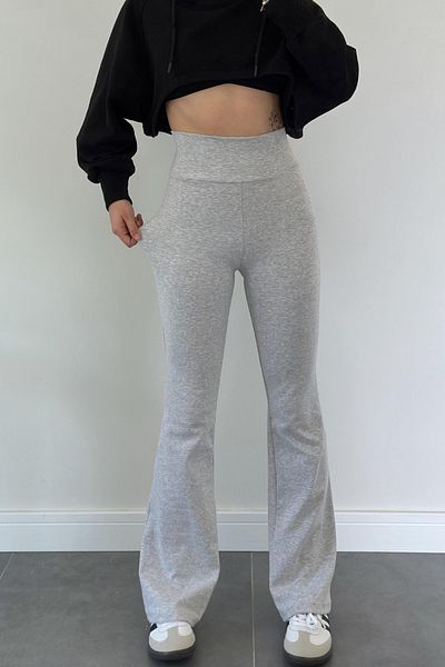 peelter Comfortlux High Waist Flared Leg Elastic Waist Flare Leggings Pants