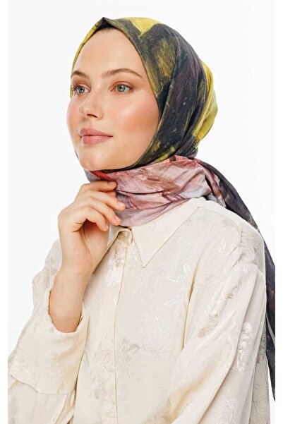 VALORSCARF Lotus Pattern Cotton Silk Shawl