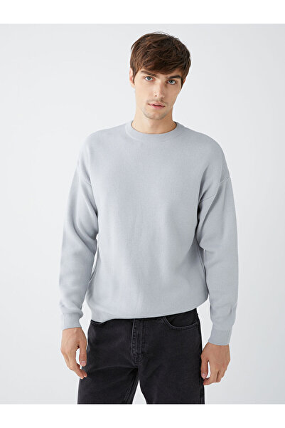 LC Waikiki سترة تريكو بأكمام طويلة ورقبة دائرية للرجال - W3CP76Z8