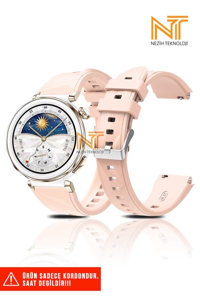 Nezih Case Huawei Watch GT5 Pro 42mm Uyumlu A+ Kalite Silikon Kordon 18mm
