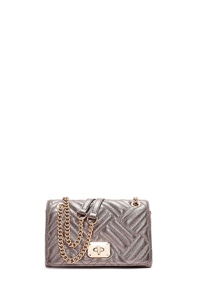 Derimod Women's Bronze Long Chain Strap Quilted Shoulder Bag 24Wbd2720Kp