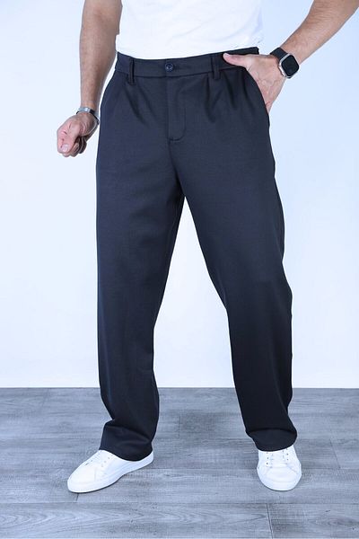BayBayan Men's High School Size Seasonal Fabric School Pants Suitable for Daily Use