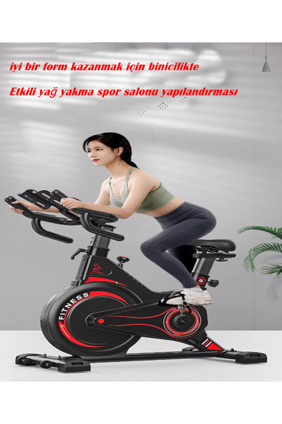 Tisul PB-02 Mekanik Kondisyon Bisikleti Spor Koşu Egzersiz Bisikleti Spin Bike Dikey Ev Bisikleti