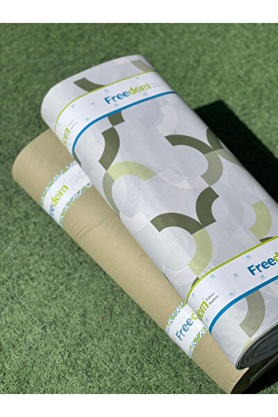 Freedom Geometrik Desenli Kumaş 1 Top (30 METRE) Kumaş %100 Pamuk Ranforce - ...