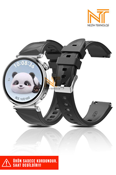 Nezih Case Huawei Watch GT4 / GT5 / GT6 41mm Uyumlu Silikon Kordon 18mm