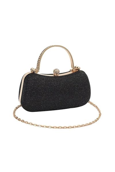 SABMAR Geantă de rochie de seară din țesătură lurex importată pentru femei cu piatră de zircon, geantă de seară de logodnă de nuntă șic și elegantă Nastya001