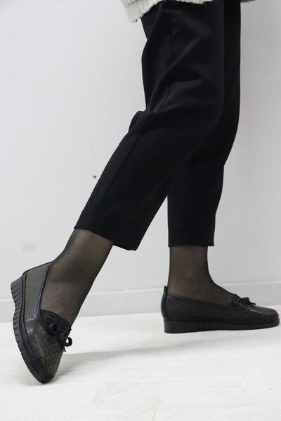 AYAKMOD 01 Z Women's Black Patterned Casual Shoes