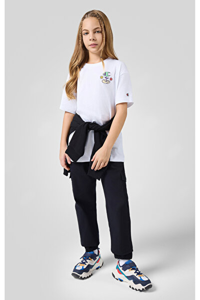 Champion Icons Elastic Cuff Cargo Pant Siyah Çocuk Pantolon-306767-KK001