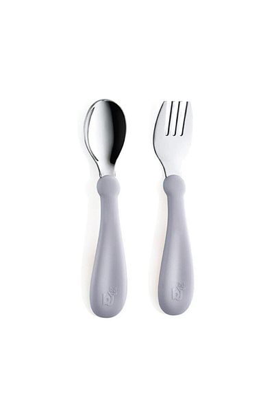 Babyjem Stainless Steel Fork Spoon Set 522 Gray