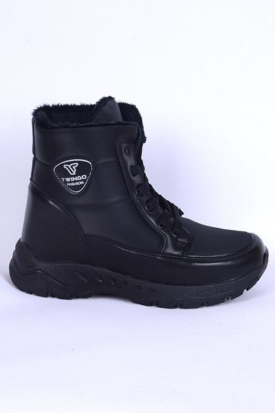 WALKWAY Cizme din piele pentru femei Parse Z Black-smarald