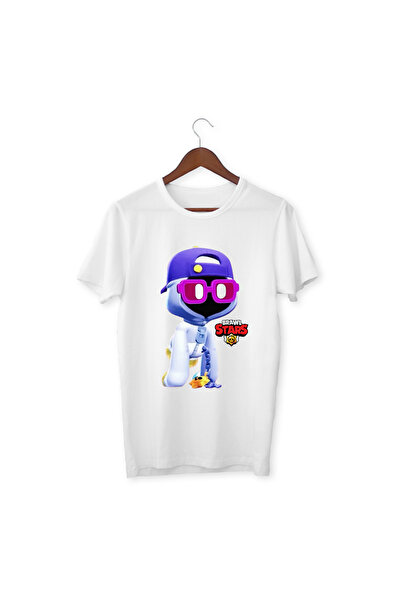 ALPŞAN TİCARET Tricou alb pentru adulți pentru copii Brawl Stars Shade Tricou...