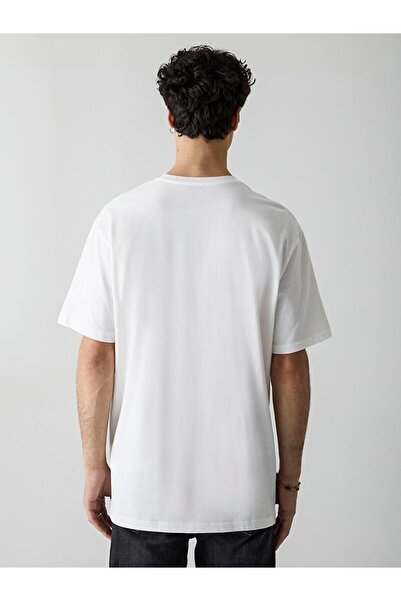 Ltb Casual Cut White T-shirt with Slogan