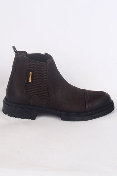 Bulldozer 240006   Men's Winter Boots - Half Throat, Orthopedic Sole, Jade Brown Nubuck