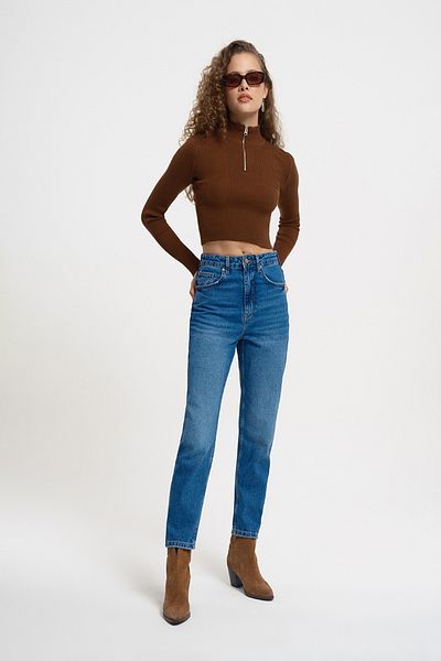 Loft 2034140 Mom Light Blue Women's Jeans