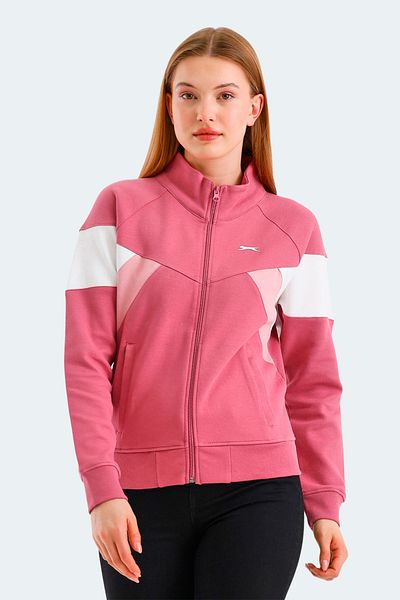 Slazenger Victory Women's Sweatshirt - Rose Pattern