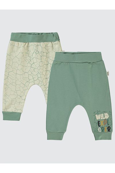 Civil Baby Baby Boy 2-Piece Single Bottom Without Booties 6-18 Months Green
