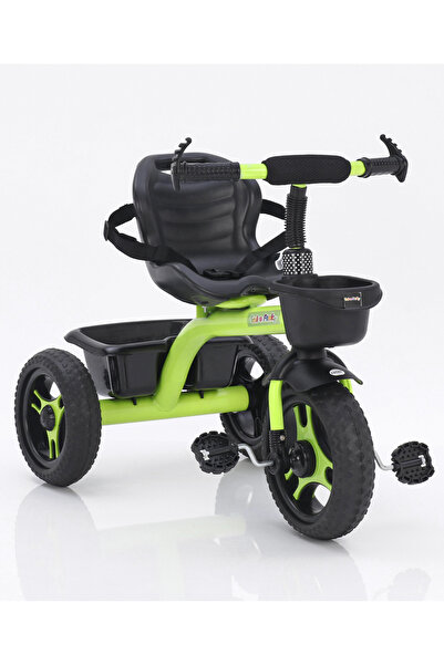 Fab N Funky دراجة ثلاثية العجلات ذكية قابلة للتوصيل والتشغيل للأطفال من سن 2 إلى 4 سنوات، باللون الأخضر مع مساحة تخزين، عالية الجودة