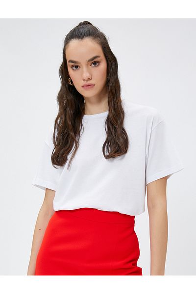 Koton Women's White T-Shirt