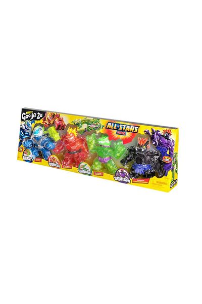 GOO JIT ZU Jurassic World Chomp Attack Dinosaur Figures | Squishy, Gel-filled, Stretchable | 5" | Ages 4
