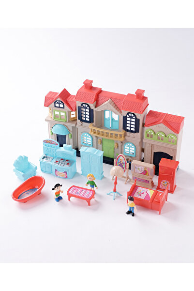 Fab N Funky Classic Interactive Multicolor Dollhouse with Detail Furniture, Durable for 3 Years