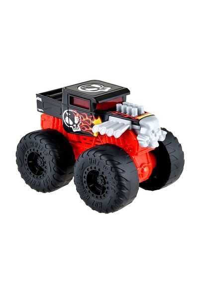 HOT WHEELS MONSTER TRUCK ROARIN WRECKERS BONE SHAKER CU FUNCTII SI SUNETE SCARA 1:43