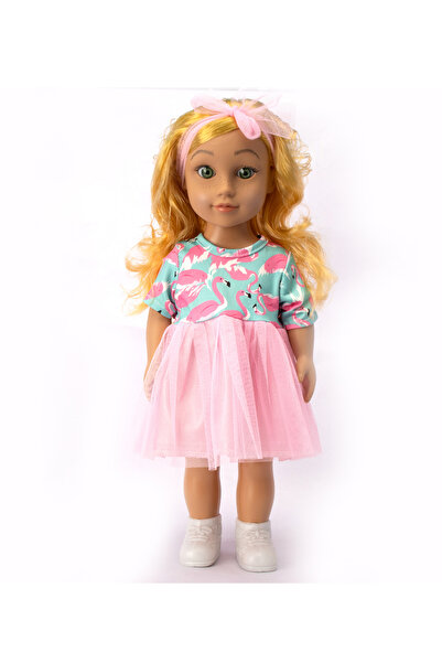 Fab N Funky Classic and Stylish 3 Mixed Enamel Hand Empty Four-tone Music American Girls Baby Doll - 18 Inches