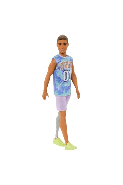 Barbie FASHIONISTAS SATIN BOY DOLL WITH A PROSTHETIC LEG