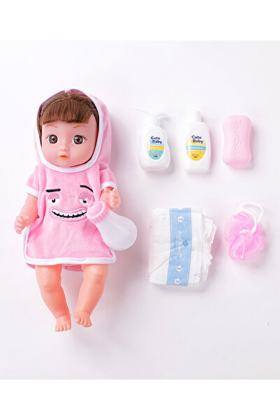 Fab N Funky Pink Baby Doll with Accessories Set for 3 Years � Encourages Independent & Imaginative Play